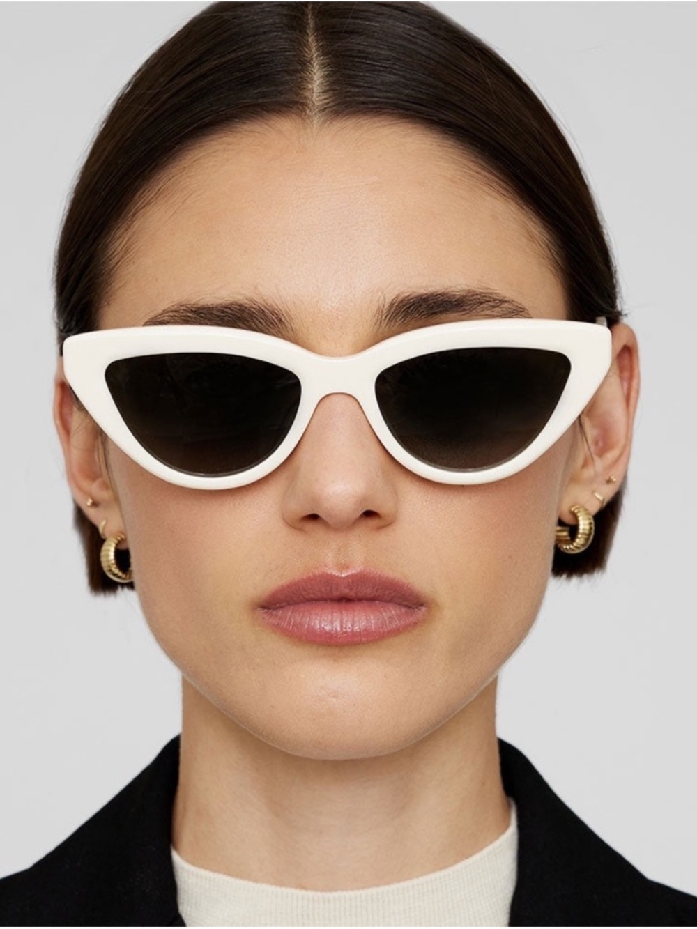Anine Bing Sedona Sunglasses in Ivory White New
